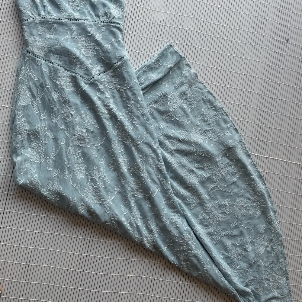 NWOT Princess Polly Light Blue Lace Maxi Dress - Picture 6 of 8